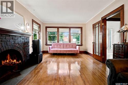 3300 Victoria Avenue, Regina, SK - Indoor With Fireplace