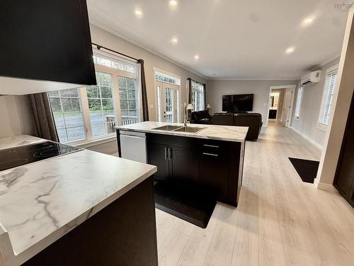 7101 Highway 14, Nine Mile River, NS - Indoor Photo Showing Kitchen With Double Sink
