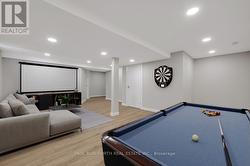 Virtually Staged-Basement Rec Room - 