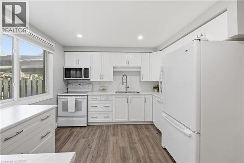 25 Flint Drive, Kitchener, ON - Indoor Photo Showing Kitchen With Double Sink