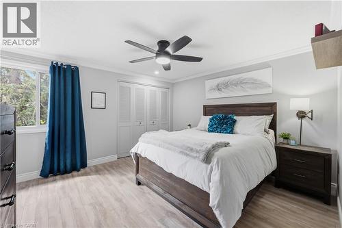 Primary Bedroom with his & hers closets - 25 Flint Drive, Kitchener, ON - Indoor Photo Showing Bedroom