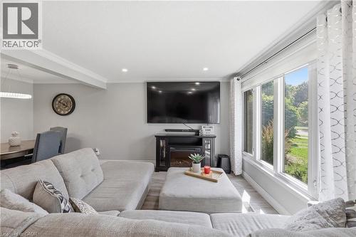 25 Flint Drive, Kitchener, ON - Indoor Photo Showing Living Room With Fireplace