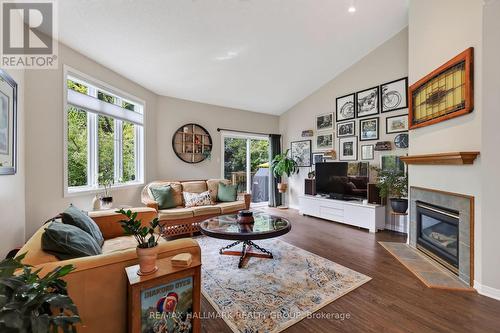 95 College Circle, Ottawa, ON - Indoor Photo Showing Living Room With Fireplace