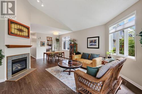 95 College Circle, Ottawa, ON - Indoor Photo Showing Living Room With Fireplace