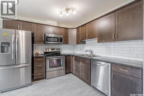 113 1210 Empress Street, Regina, SK - Indoor Photo Showing Kitchen With Double Sink