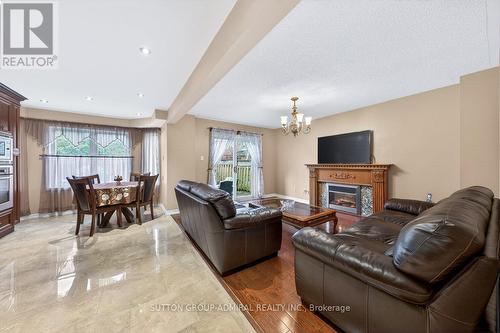 126 Redondo Drive E, Vaughan, ON - Indoor Photo Showing Living Room With Fireplace