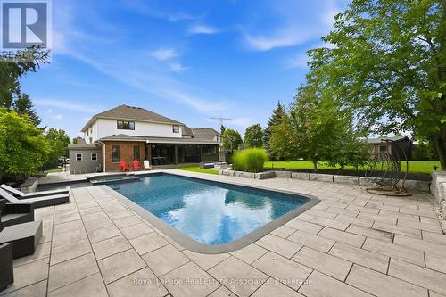 2312 Ridgeview Court, Burlington, ON - Outdoor With In Ground Pool With Deck Patio Veranda With Backyard