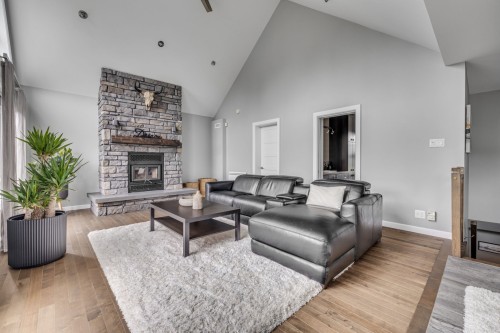 Salon - 254 Rue Hamel, Saint-Gilles, QC - Indoor Photo Showing Living Room With Fireplace