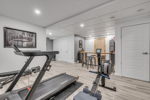 Salle familiale - 254 Rue Hamel, Saint-Gilles, QC - Indoor Photo Showing Gym Room