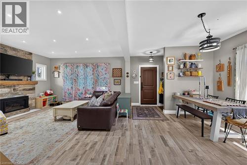 133 Shetland Street, Caledonia, ON - Indoor With Fireplace