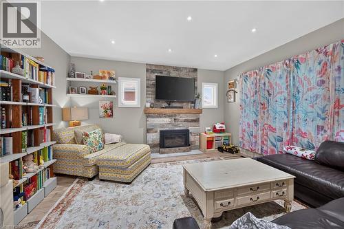 133 Shetland Street, Caledonia, ON - Indoor Photo Showing Living Room With Fireplace