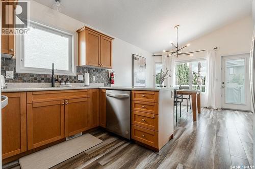 115 Blackstock Cove, Saskatoon, SK - Indoor Photo Showing Kitchen With Double Sink