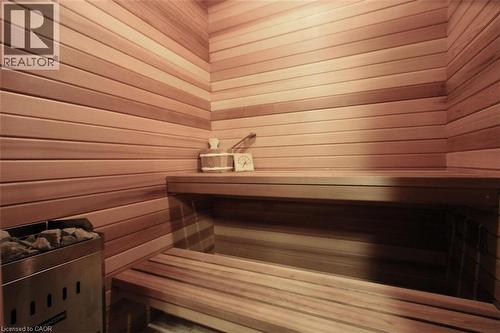 Sauna featuring wood walls - 205 Paige Place, Kitchener, ON 