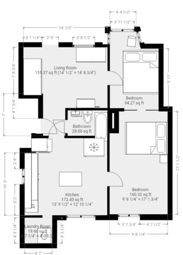 Plan (croquis) - 2019 Rue Davidson, Montréal (Mercier/Hochelaga-Maisonneuve), QC 