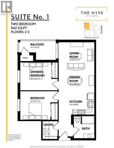 531 PELISSIER STREET Unit# 501 , Windsor, Ontario N9A 4L2 3