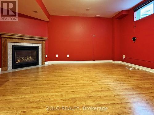Rec room with gas fireplace - 255 Stoneway Drive, Ottawa, ON 