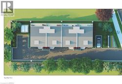 This property features a modern design with a flat roof and a private driveway - 