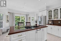 Island with four burner cook top - 