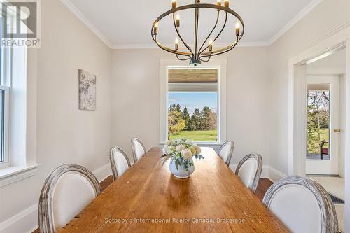 Dining room with view of pond - 717218 1St Line E Ehs, Mulmur, ON 