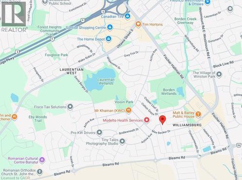 Map. Displaying the geographic location of the property within its local area - 168 Copper Leaf Street, Kitchener, ON 