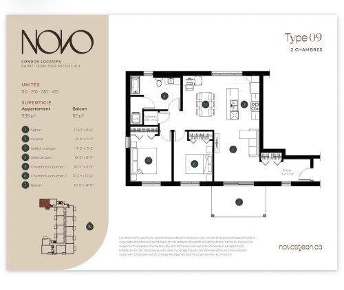 Floor Plan - 310-201 Rue St-Georges, Saint-Jean-Sur-Richelieu, QC 