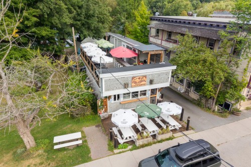 Photo aérienne - 110 Rue Main, North Hatley, QC 