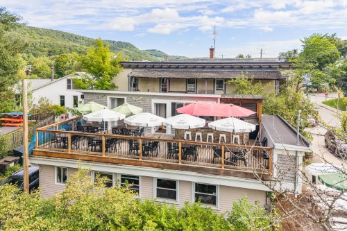 Photo aérienne - 110 Rue Main, North Hatley, QC 