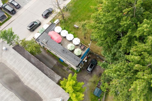 Photo aérienne - 110 Rue Main, North Hatley, QC 