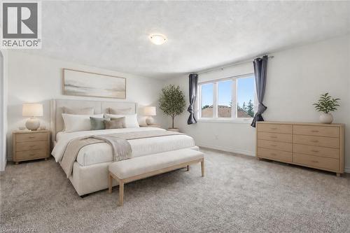 Primary Bedroom (1/4 Upper) - Virtually Staged - 359 Beechdrops Drive, Waterloo, ON 