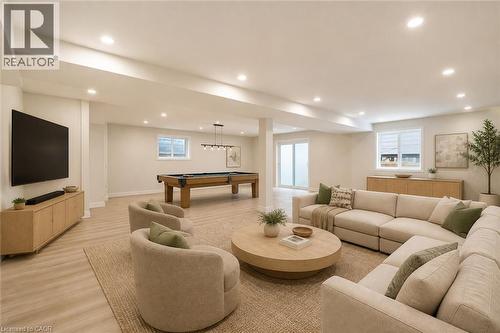 Concept Basement - Virtually Staged - 359 Beechdrops Drive, Waterloo, ON 