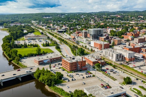 Aerial View - 203-31 Rue King O., Sherbrooke (Les Nations), QC 