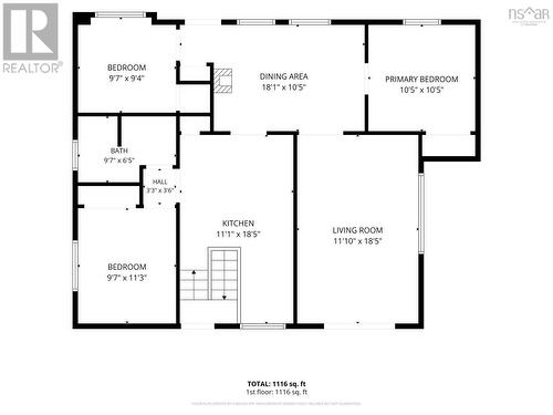Floor Plan - 79 Second Avenue, Digby, NS 
