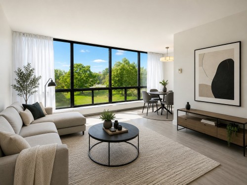 Living Room - 308-201 Rue Corot, Montréal (Verdun/Île-Des-Soeurs), QC 