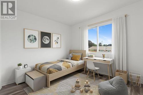 Virtually staged 2nd bedroom - 1011 Adolphus Street, Cornwall, ON 