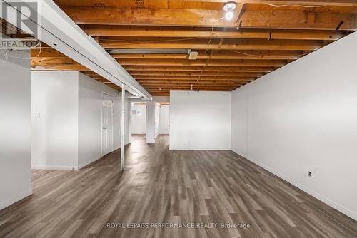 rec room w/utility on left & 2 rooms in the back - 1011 Adolphus Street, Cornwall, ON 