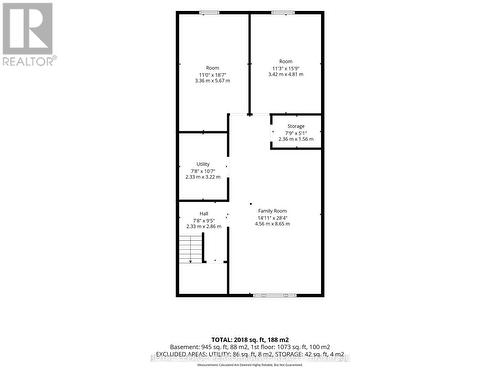 Basement - 1011 Adolphus Street, Cornwall, ON 