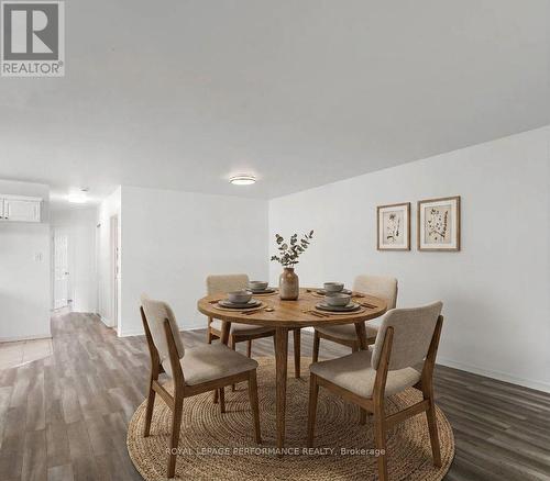 Virtually staged dining area w/kitchen to the left - 1011 Adolphus Street, Cornwall, ON 