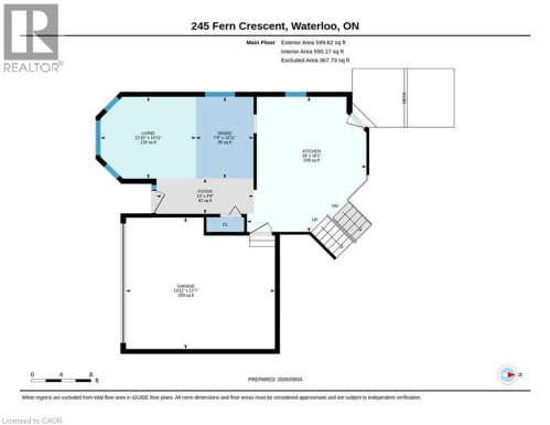 Floor plan - 245 Fern Crescent, Waterloo, ON 