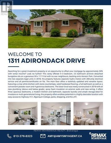 1311 Adirondack Drive, Ottawa, ON 