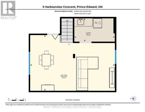 Basement - 5 Harbourview Crescent, Prince Edward County (Wellington Ward), ON 