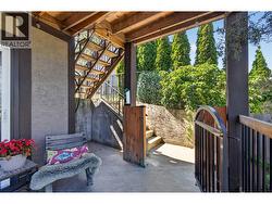 Stair access to upstairs deck- full gated for children and dogs! - 