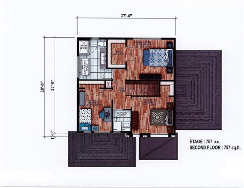 Plan (croquis) - 504 Ch. Du Village, Kirkland, QC 