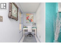 The dedicated office nook provides a bright, practical place to work, read or organize paperwork. - 
