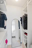 Built-in shelving units, integrated clothing rods, and drawer storage - 