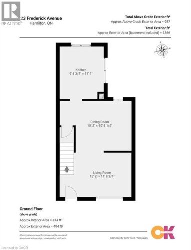 Floor plan - 23 Frederick Avenue, Hamilton, ON 