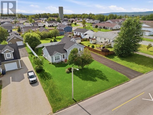 Front View - Aerial Shot - 26 Finn Avenue, Grand Falls - Windsor, NL 
