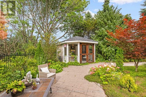 Patio with Garden Shed - 26 Mill Run Gate, Uxbridge, ON 