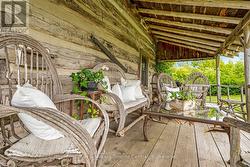 Covered side patio - 