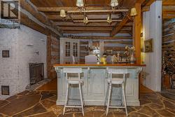 Island overlooking dining room - 
