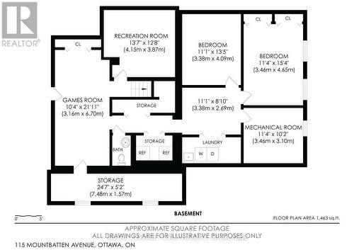 Basement - 115 Mountbatten Avenue, Ottawa, ON 